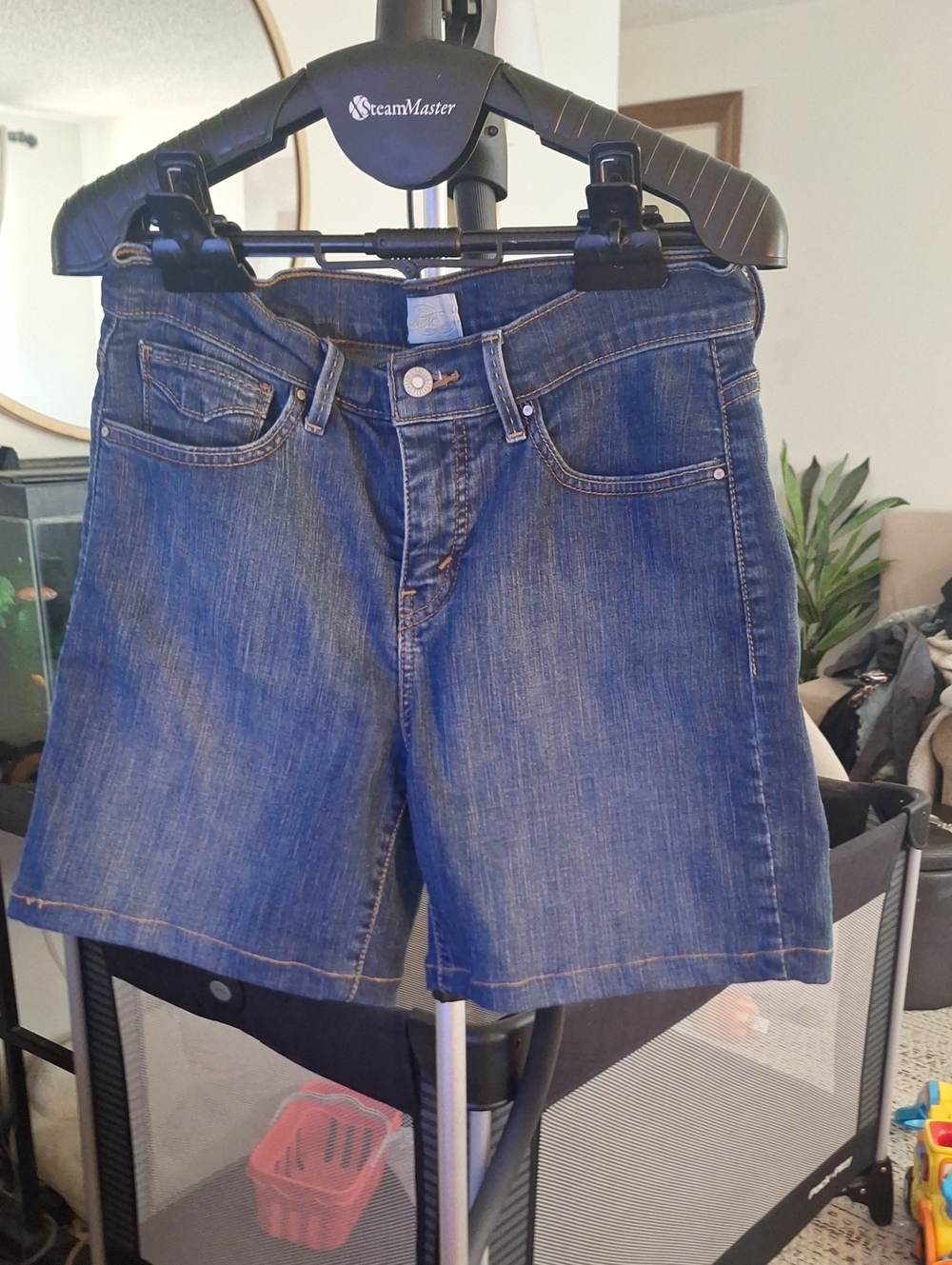Levi's Women's Blue Denim Shorts